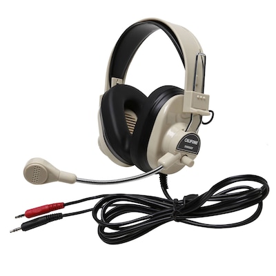 Califone CAF3066AV Deluxe Multimedia Stereo Wired Over-the-head Headset, 3.5mm Plug