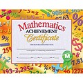 Mathematics Achievement Certificate, 8-1/2 x 11, 30/pkg