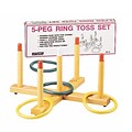 Martin Sports Ring Toss Game, 5-Peg Wood Base