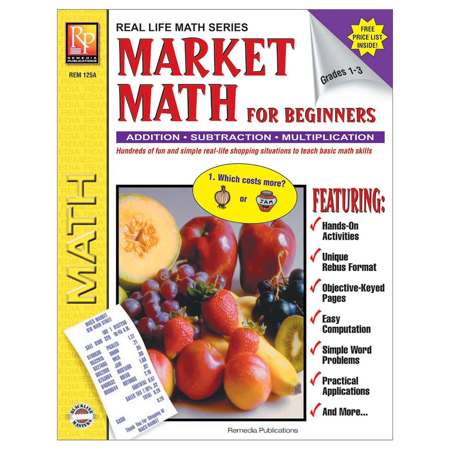 Real World Math, Remedia Market Math for Beginners Book