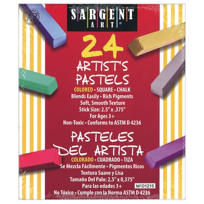 Sargent Art® Assorted Color Artists Chalk, 24/Box
