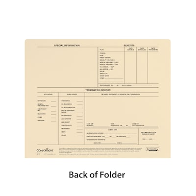 ComplyRight Employee Personnel Envelo - File (A0717)