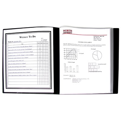 C-Line® Bound Sheet Protector Lightweight Presentation Book; 8-1/2" x 11" (CLI33120)