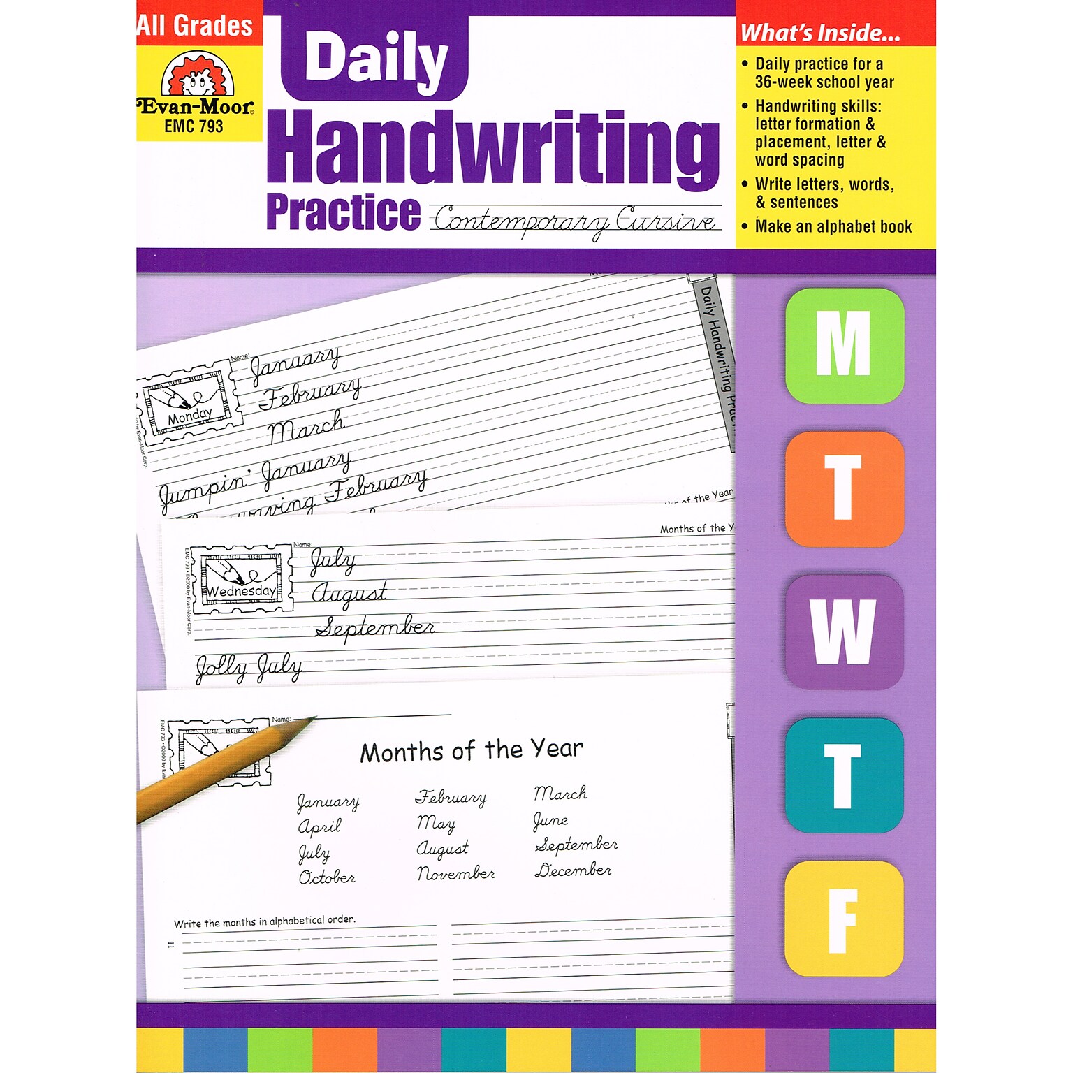 Evan-Moor® Daily Handwriting Practice, Contemporary Cursive
