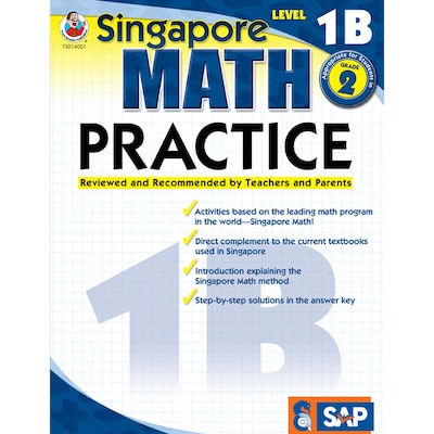 Singapore Math Practice Resource Book, Level 1B, Grade 1-2