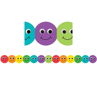 Smiley Face Mighty Brights™ Border, 3 x 36, 12/pkg