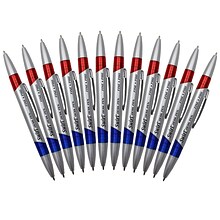 Moon Products Red/Blue Swirl Ink Pen, 12/Pack (JRMP80)