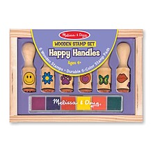 Melissa & Doug Happy Handles Wooden Stamp Set (LCI2407)