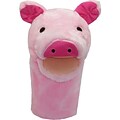 Get Ready Kids® Bigmouth Plush Pups Pig Hand Animal Puppets, 12 (MTB200)
