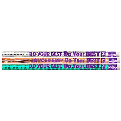 Musgrave Do Your Best On The Test Motivational Pencils, Pack of 12 (MUS1536D)