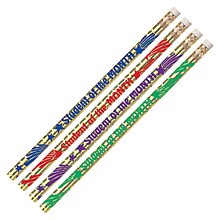 Musgrave® Student Of The Month Pencil, Assorted Colors, Pack of 144 (MUS2284G)