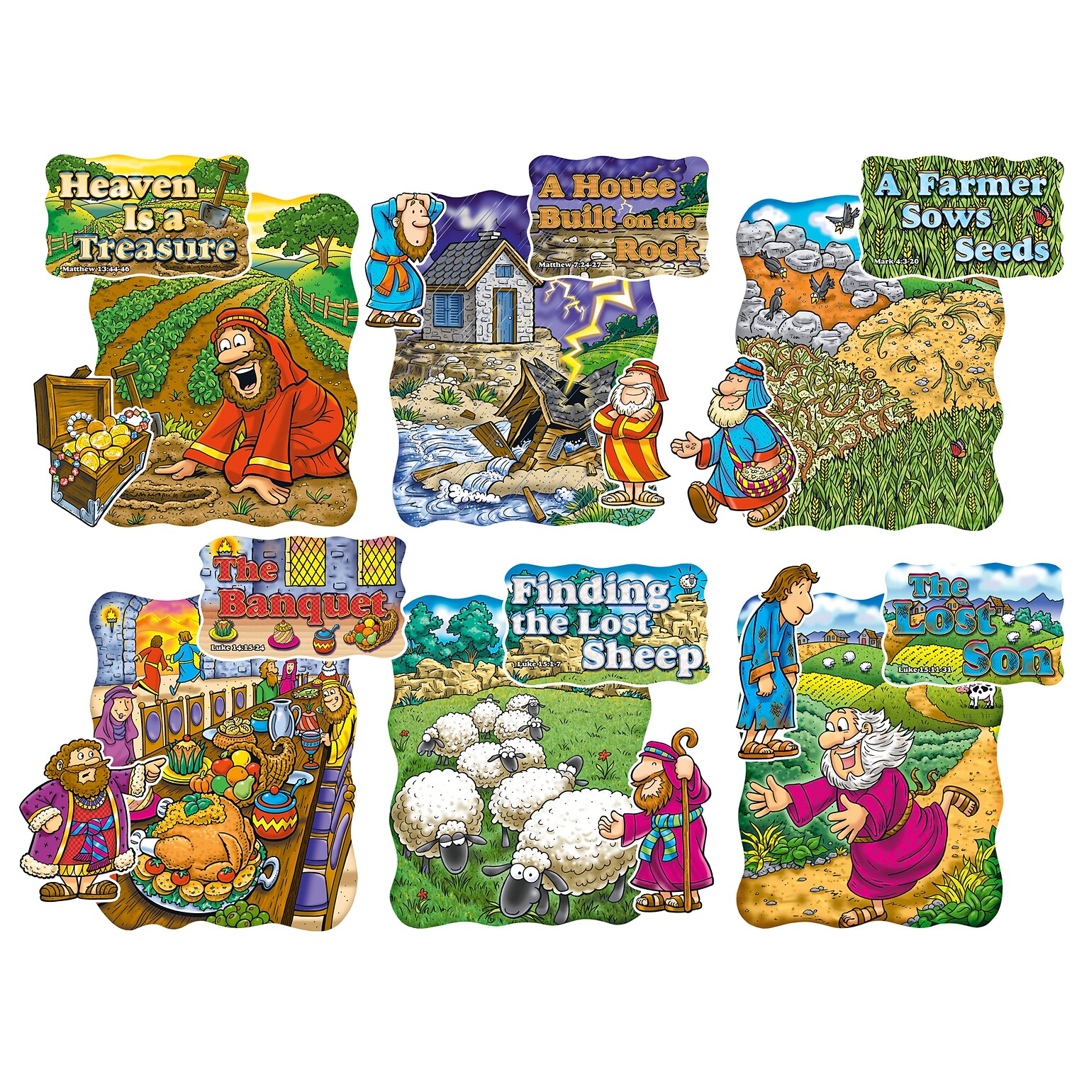 North Star Teacher Resources® Bulletin Board Set, New Testament Parables (NST3101)