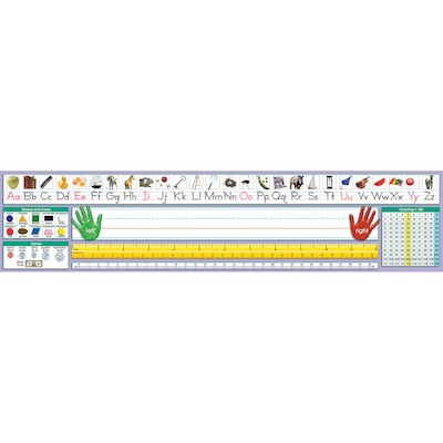 North Star Teacher Resources Primary Traditional Manuscript Desk Plate, 4 x 17.5, 36/Pack (NST9040