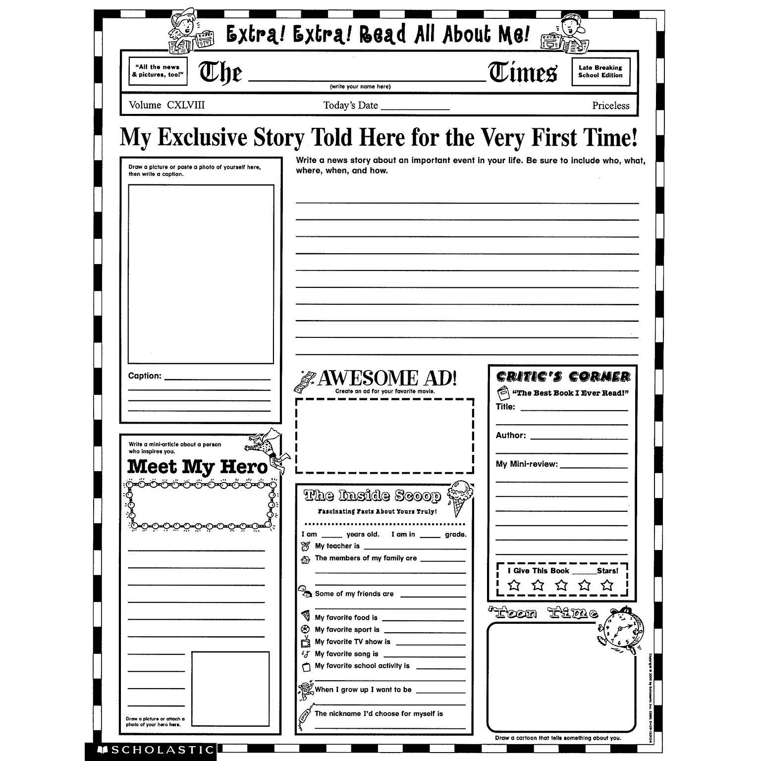 Scholastic Writing Resources, Personal Poster Sets, 17x22 (SC-0439152917)