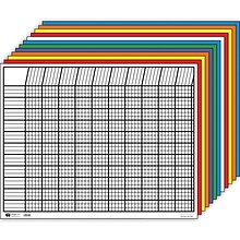 Creative Shapes Etc. Large Horizontal Incentive Chart Set, 28 x 22, Assorted Color, 12 ct. (SE-367