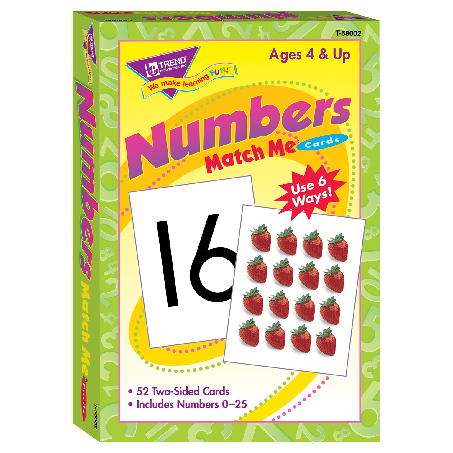 Trend® Match Me® Cards, Numbers 0-25