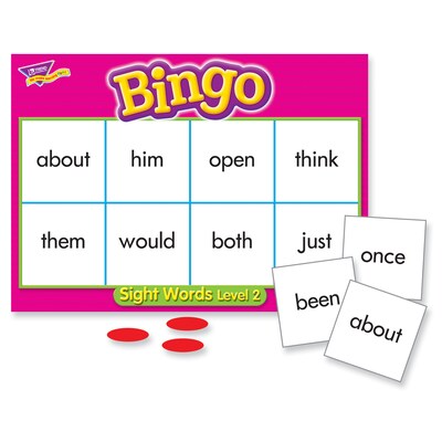 TREND enterprises, Inc. Sight Words Level 2 Bingo Game (T-6076)