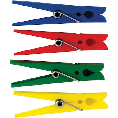 Teacher Created Resources Plastic Clothespins, Assorted Colors, 40 ct. (TCR20649)