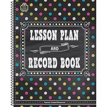 Teacher Created Resources Chalkboard Brights 160 Pages, Lesson Planner and Record Book, Each (TCR371