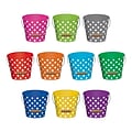 Teacher Created Resources 6 Polka Dots Buckets, Assorted Colors (TCR5631)