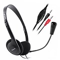 Insten® 6.5 VOIP/SKYPE Handsfree Stereo Headset With Microphone, Black