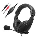 Insten® VOIP/SKYPE Handsfree Stereo Headset With Microphone, Black (POTHVOIPHS05)