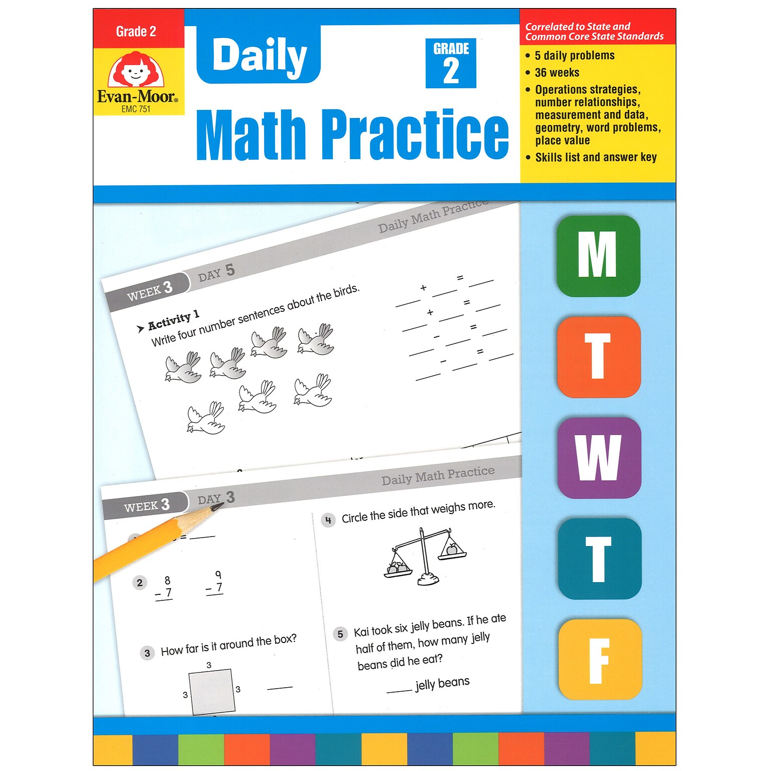 Evan-Moor® Daily Math Practice, Grade 2