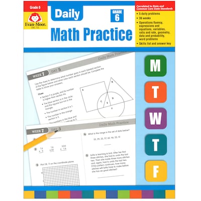 Evan-Moor® Daily Math Practice, Grade 6+