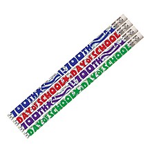 Musgrave 100th Day of School Motivational Pencils, Pack of 12 (MUS2347D)