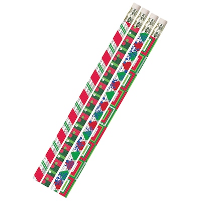 Musgrave Pencil Company Christmas Creations Wooden Pencil, 2mm, #2 Medium Lead, Dozen (MUS2451D)