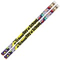 Musgrave 100th Day Of School Motivational Pencils, Pack of 12 (MUS2489D)