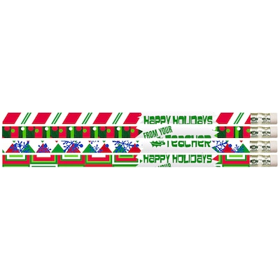 Happy Holidays from your Teacher Pencil, #2, 144/Box
