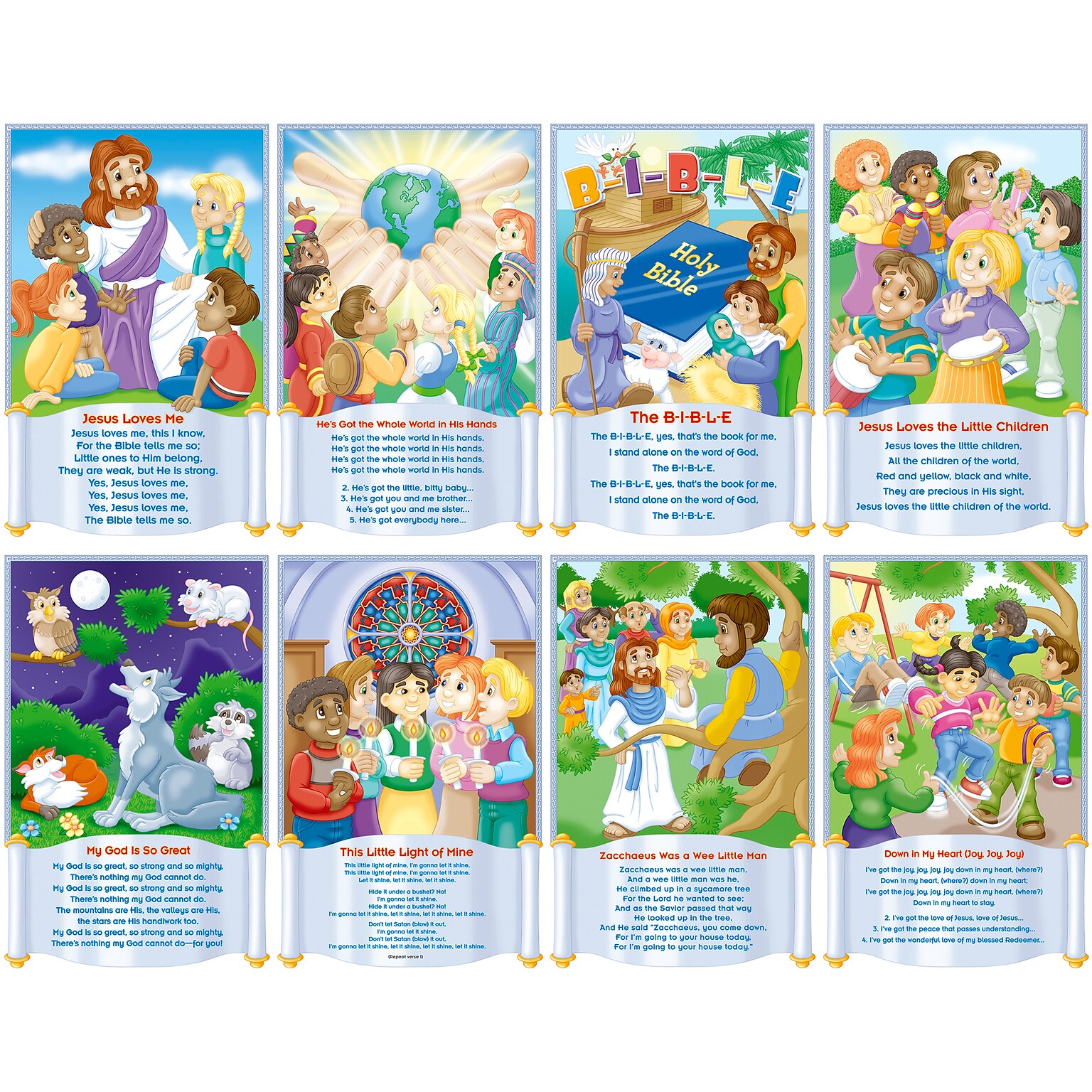 North Star Bulletin Board Sets, Childrens Bible Songs