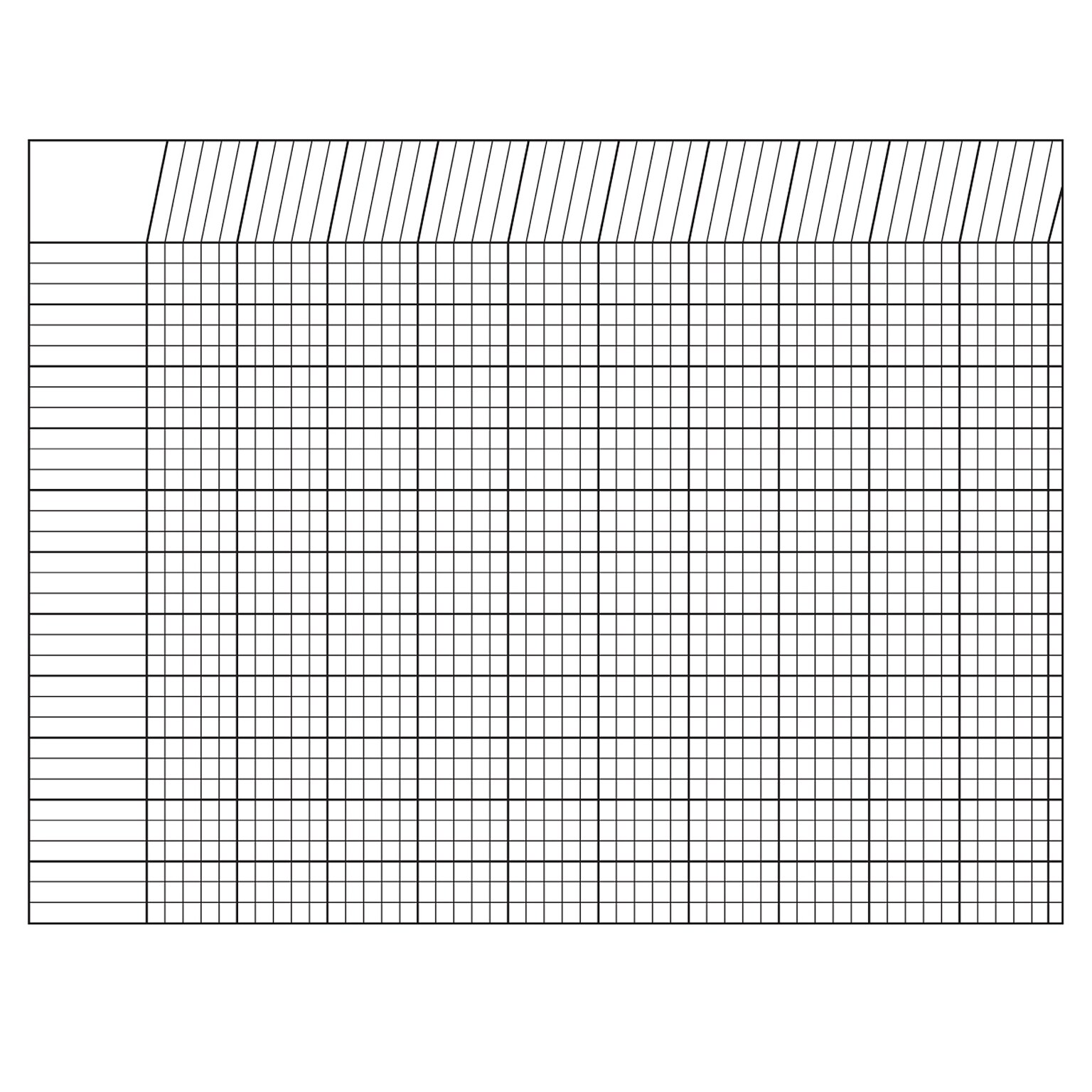 Creative Shapes Etc. Large Horizontal Incentive Chart, White, 28 x 22 (SE-3386)
