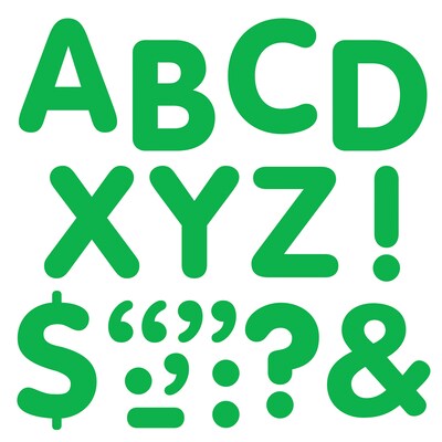 Green 2 Letters & Marks STICK-EZE® Stick-On Letters