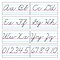 Trend Enterprises Basic Alphabet Zaner-Bloser Cursive Bulletin Board Set, 15 pieces (T-1859)