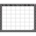 Trend Wipe-Off Monthly Calendar, Moroccan Black (T-27023)