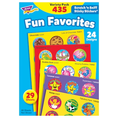 Trend Fun Favorites Stinky Stickers Variety Pack, 435 CT (T-6491)