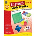 Teacher Created Resources Instant Math Practice Book, Grade K