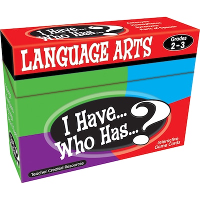 Teacher Created Resources I Have, Who Has Language Arts Game, Grades 2-3 (TCR7813)