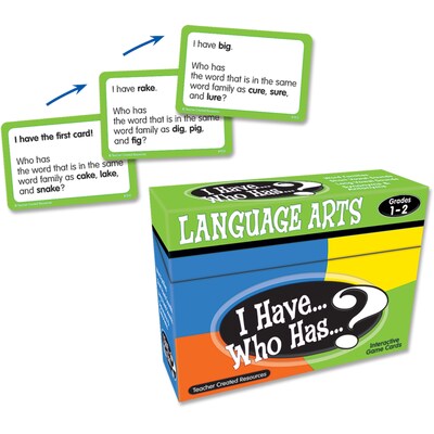 Teacher Created Resources I Have, Who Has Language Arts Game, Grades 1-2 (TCR7815)