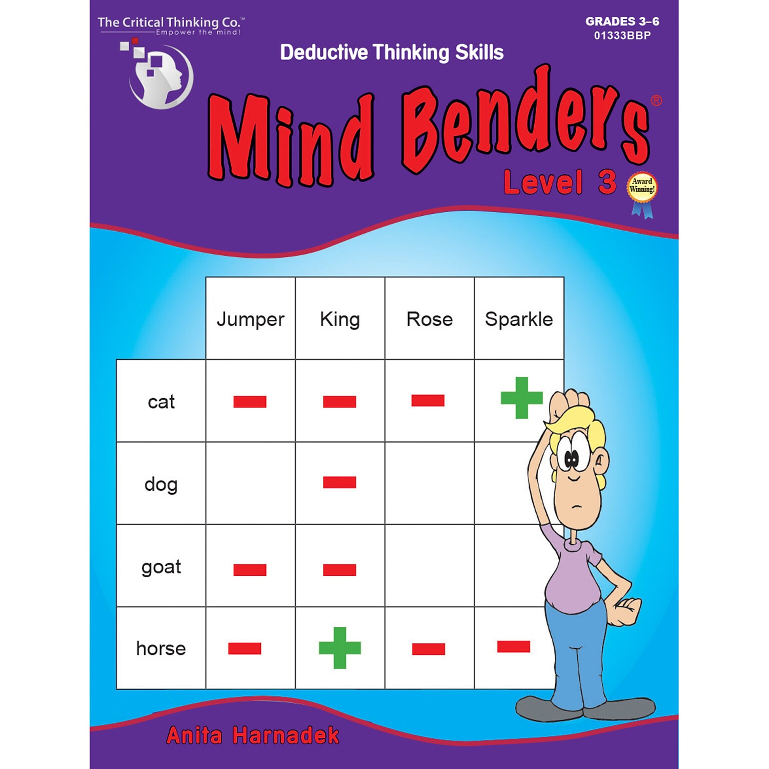 Critical Thinking Press™ Mind Benders Book 3 Deductive Thinking Skills Book, 3 - 6 Grade
