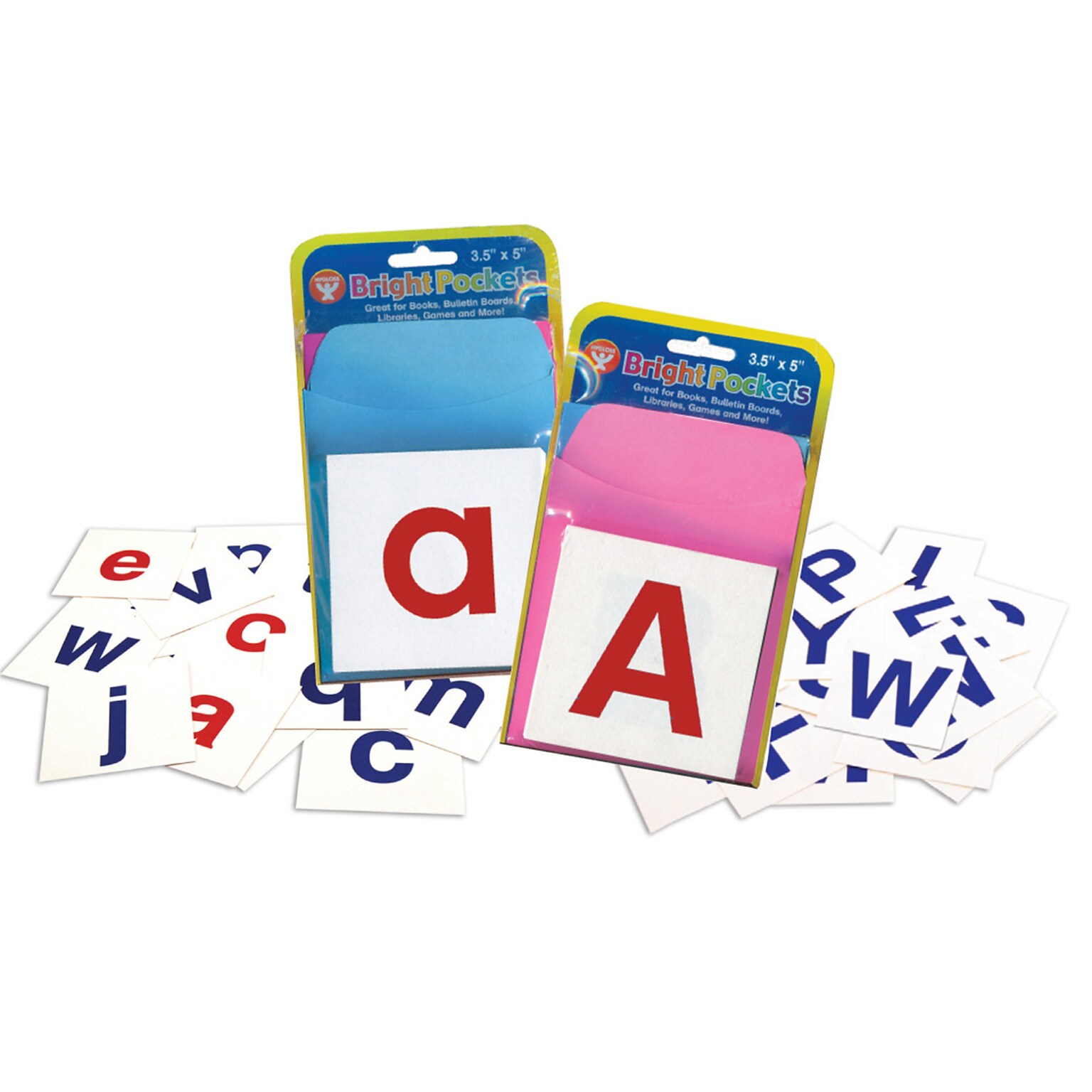 Pocket Chart Alphabet Cards for Grades PreK+, 60 Pack (HYG61494)