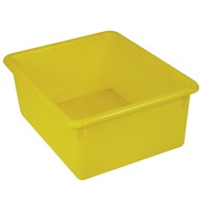 Romanoff Stowaway Letter Box 13.5H x 10.75W Plastic Bin - No Lid, Yellow (ROM16103)