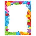 Trend Enterprises Praise Words n Stars Terrific Papers, 8.5 x 11, Unruled, Multicolor, 50 Sheets/Pad (T-11405)