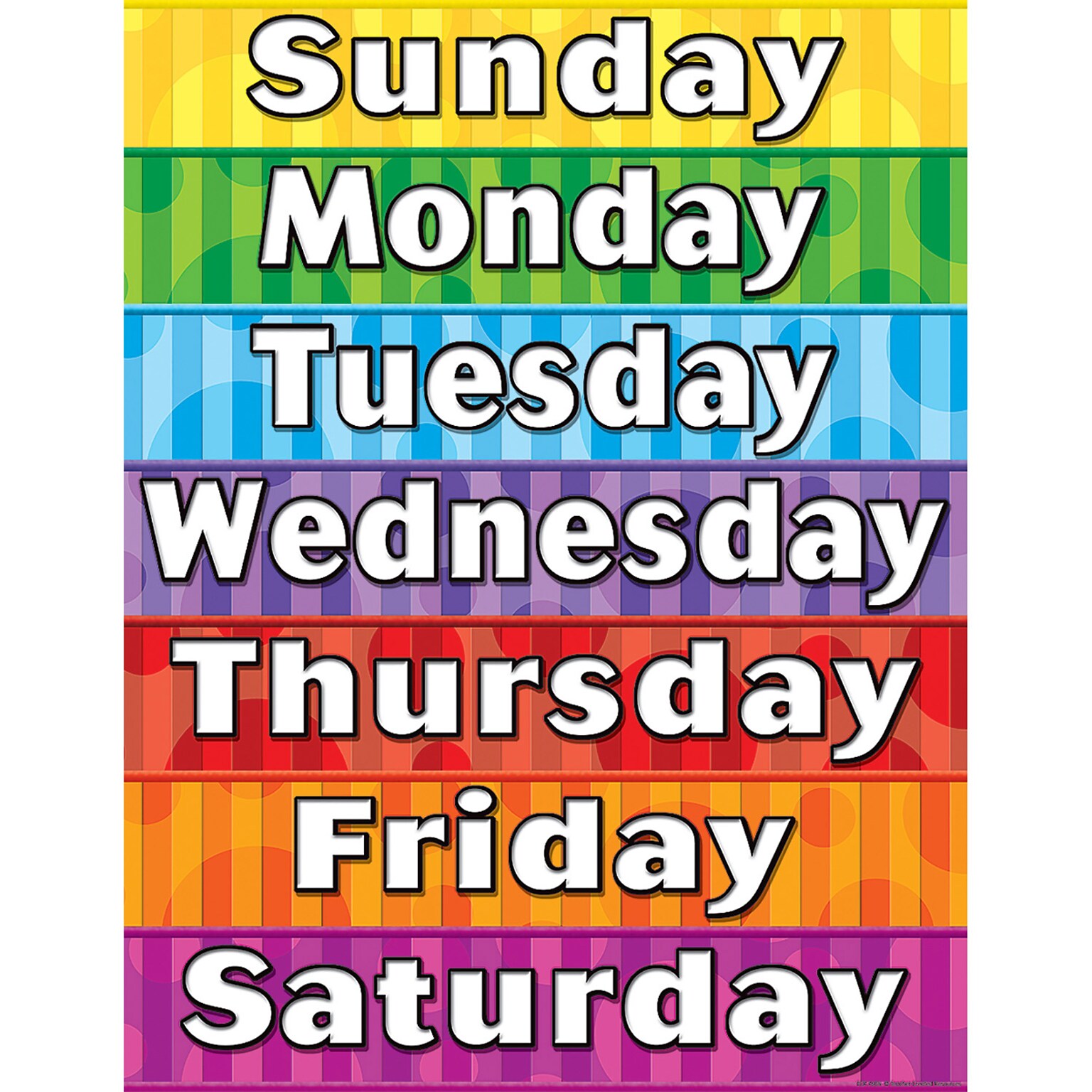 Days of the Week Chart (TCR7608)