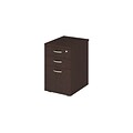 Bush Business Furniture Easy Office 3-Drawer Mobile Vertical File Cabinet, Letter/Legal Size, Mocha