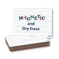 Flipside Ruled Double-Sided Magnetic Dry-Erase Whiteboard, 9 x 12, 12/Pack (FLP10176)