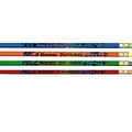 J.R. Moon Happy Birthday Motivational Pencil, Pack of 12 (JRM7904B)