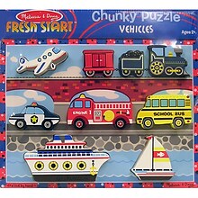 Melissa & Doug® Vehicles Chunky Puzzle